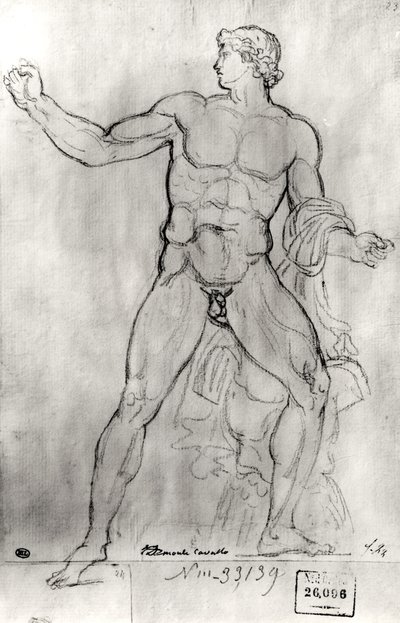 Colossus of Monte Cavallo by Jacques Louis David